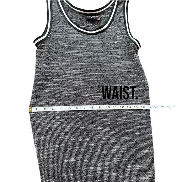 Preowned sporty gray long slit, maxi dress/top - Picture 9 of 11